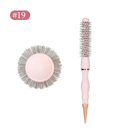Round Blow Dry Brush Professional Curly Hair Hot Cylinder Comb Suitable for Fashionable Curly Roller Hair Styling Accessories