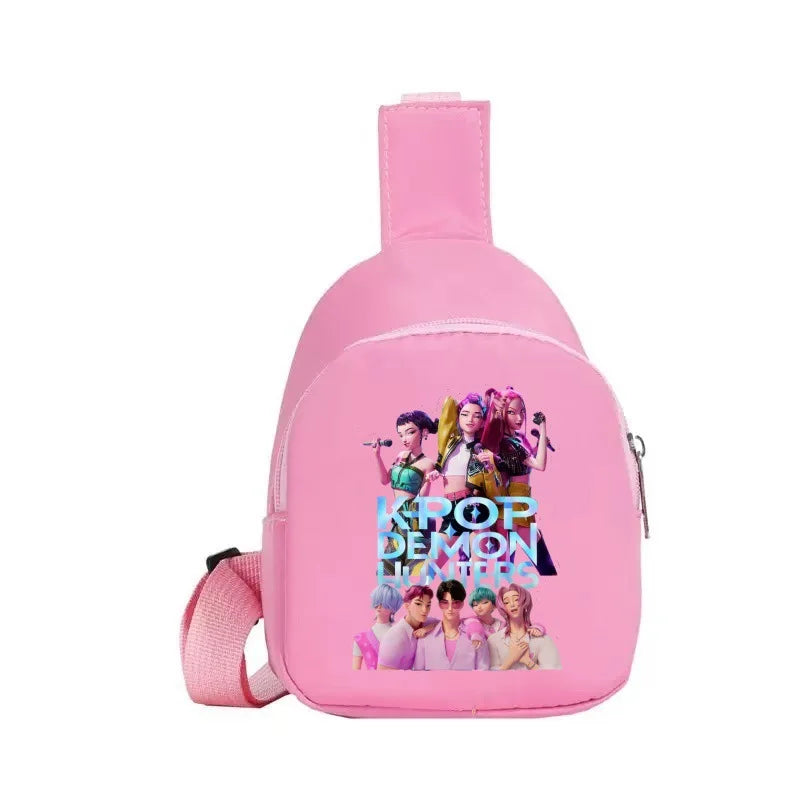 New Children Chest Bag Anime Cartoon Alphabet Fashionable Shoulder Diagonal Straddle Bag Girl Boy Cartoon Casual Chest Bags