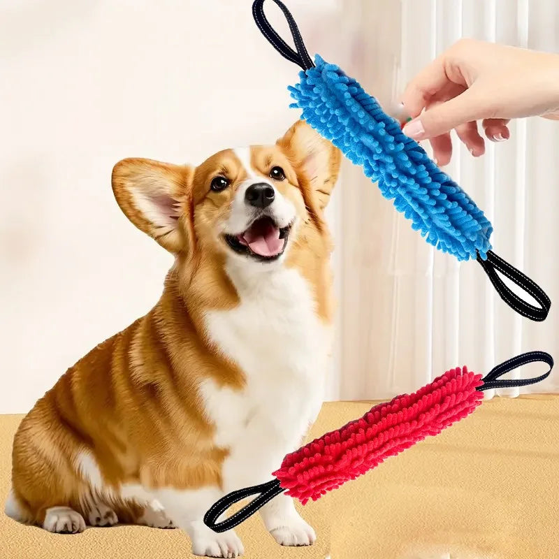 Dog Training Bite Stick Double Handle Interactive Toy Teeth Grinding Dog Training Stick Pet Dog Training Jute Sleeve Dog Toys