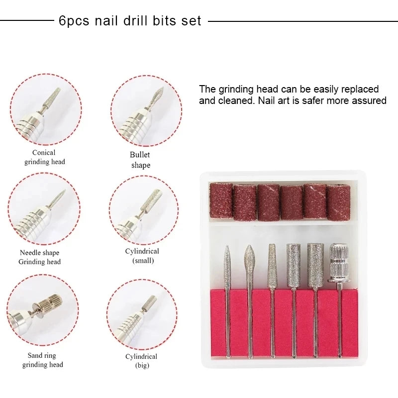 Professional Gel Nail Polish Kit Semi Permanent Gel Varnish Set Nail Art Manicure Kit And UV LED Nail Dryer Electric Nail Drill