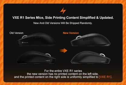 VXE Dragonfly R1 Wireless Mouse PAW3395 Sensor Nordic 52840 2KHz FPS Game Mouse Intelligent Speed Low Delay Game Office