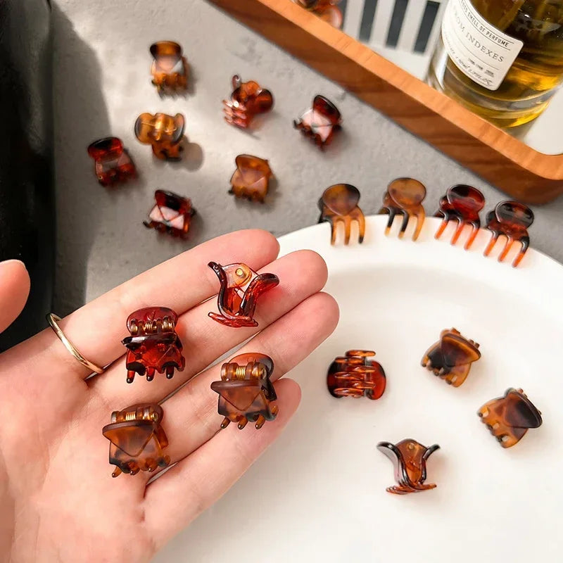 Mini Hair Claw Clips Set.