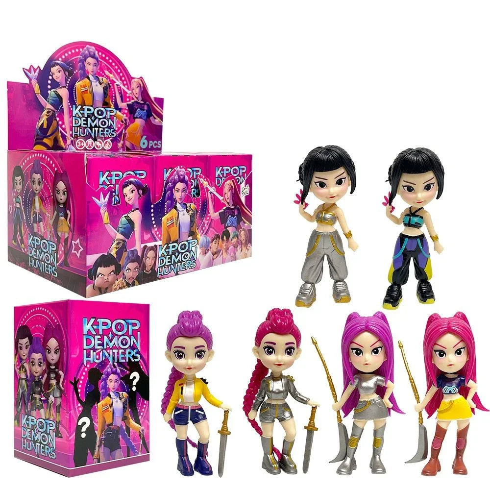 2026 Kpop Demon Hunters Action Figure Derpys Tiger Rumi Mira Zoey Sussy Figurine Children's Birthday Gift in Stock Fast Shipping