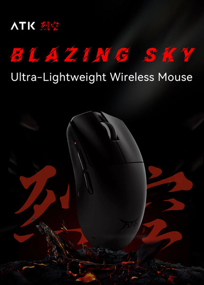 ATK Blazing Sky F1 LEVIATAN Esports Wireless Gaming Mouse PAW3950 Ultra Dual-Mode 8000Hz 35g Lightweight Non-porous FPS Mice