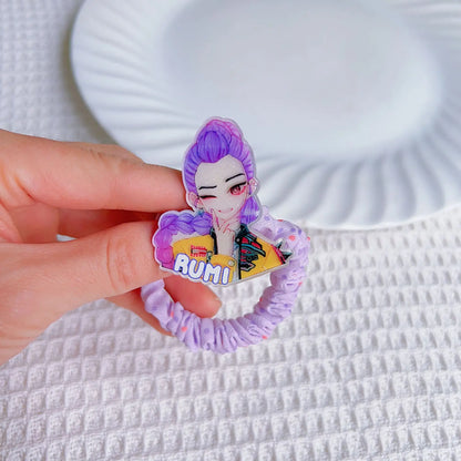 Creative Girls Group Hair Accessories Acrylic Hair Clips & Elastic Hair Bands, Lovely Birthday Gifts for Little Girls