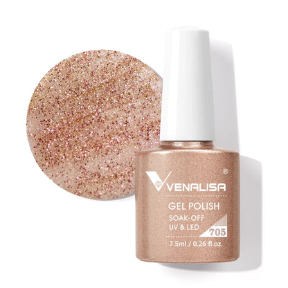 Venalisa VIP4 Nail Gel Polish HEMA/TPO FREE Full Coverage Beautiful Semi Permanent Soak Off UV LED Gel Nail Polish Gel Lacquer