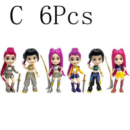 Hot Blind Box Anime K-Pops D-emon H-unters Girl Group RUMI MIRA ZOEY Figure Action Pvc Models Toy Ornament Gifts
