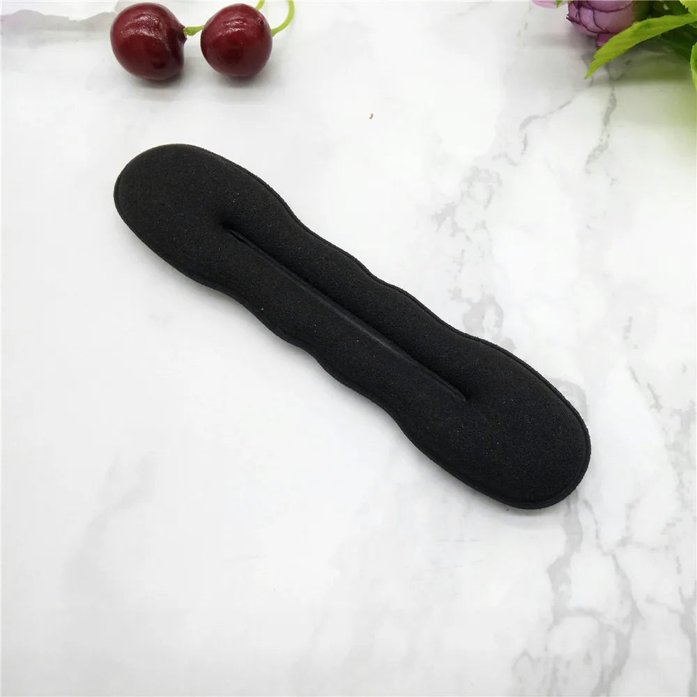 Sponge Plastic Loop Curly Hair Maker Hair Scrunchie Headband Twist Donut Bun Curler Hairbands Hairstyle Tools