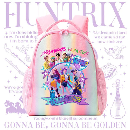 Backpack Rainbow Colors Student Backpackg KPOP Anime Tiger Schoolbag Holiday Gifts