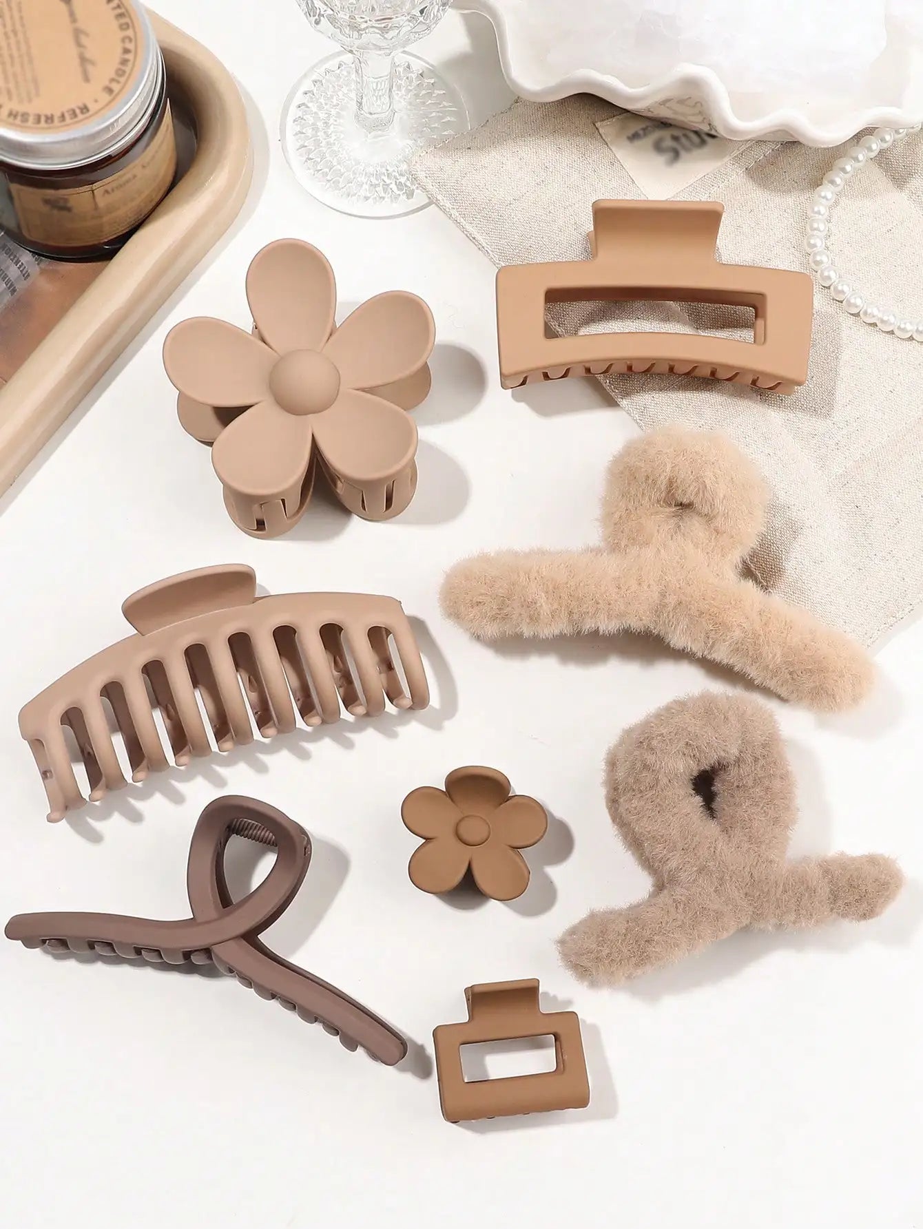 Autumn Winter Hair Clips Set.