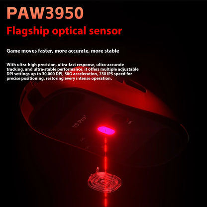 AULA V9 V9+ Wireless Mouse Tri Mode Bluetooth Lightweight Mouse E-sports Gaming Mice Esports Gaming Mice PC Accessories Gifts