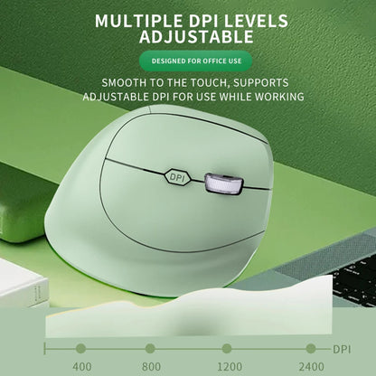 Ergonomic Bluetooth5.0&2.4G Wireless Vertical Mouse with Silent Button,Rechargeable 1600DPI Optical Mice for PC/Laptop/Desktop