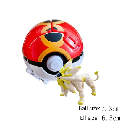 25 Styles Pokeball Figure Anime Figure Pokemon Elf Ball Toy Action Model Pikachu Mewtwo Charmander Kids Birthday Gifts Toys