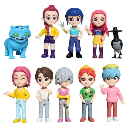 2026 Kpop Demon Hunters Action Figure Derpys Tiger Rumi Mira Zoey Sussy Figurine Children's Birthday Gift in Stock Fast Shipping