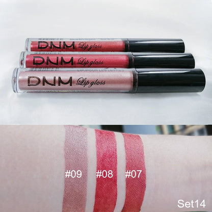 3pcs/set Liquid Lipsticks Waterproof Long Lasting Cosmetic Red Blue Purple Matte Lip Gloss Nude Lip Tint Stain Makeup