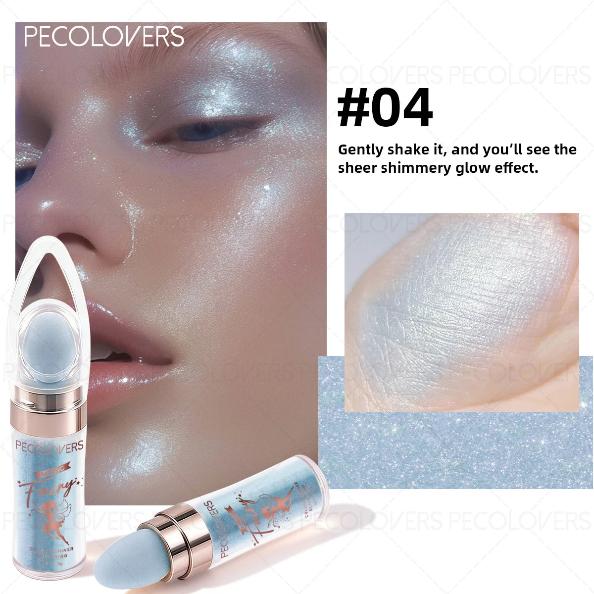 1PC Multifunctional Glitter Powder, Highlighter for Face, Body and Eyes, Brightening Glitter Powder,Suitable for Holiday Makeup