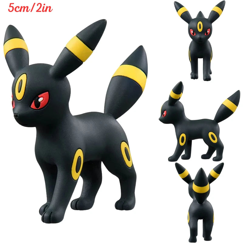 Original TAKARA TOMY Pokemon Figure Toys Mimikyu Maushold Lapras Charizard Umbreon Sylveon Vaporeon Model Dolls Birthday Gifts