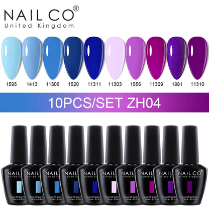 NAILCO 15ml 30/20/10pcs/Set UV Gel Nail Polish Semi Permanent Esmalte Vernis LED Gel Varnish Soak Off Nail Art All For Manicure