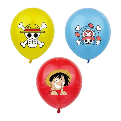 One Piece 12-Inch Latex Balloon Set (3–18pcs) 🎉🏴‍☠️
