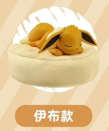 New In Stock Pokemon Eevee Sleeping Position Series Blind Box Sylveon Umbreon Flareon Jolteon Anime Desktop Decoration Model Toy