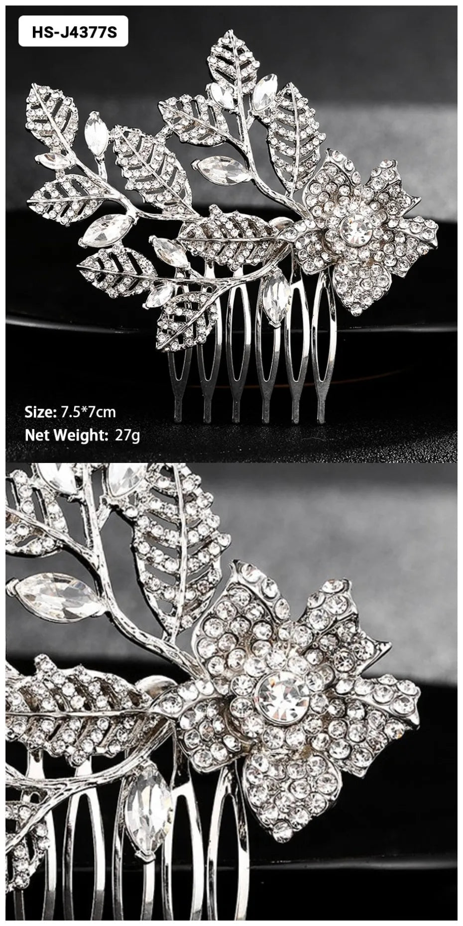 Crystal Bridal Hair Comb.