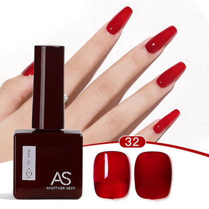 AS 1pc 15ml Bright Yellow Gel Nail Polish Starter Pure Soak Off No Wipe Nail Gel Polish Varnish Suitable For All Seasons
