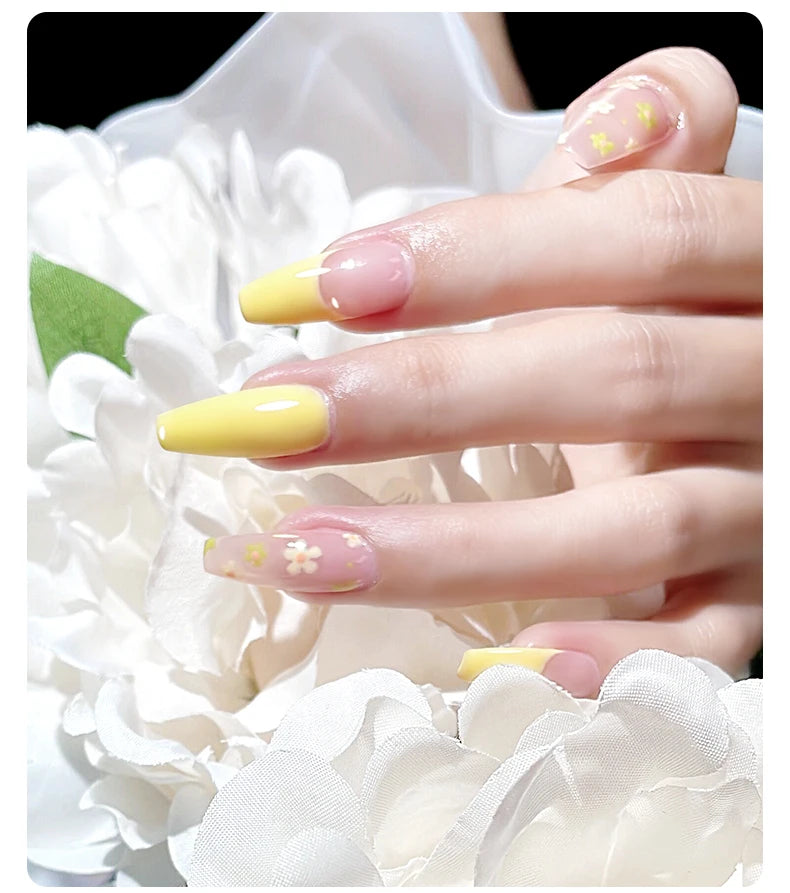 AS 1pc 15ml Bright Yellow Gel Nail Polish Starter Pure Soak Off No Wipe Nail Gel Polish Varnish Suitable For All Seasons