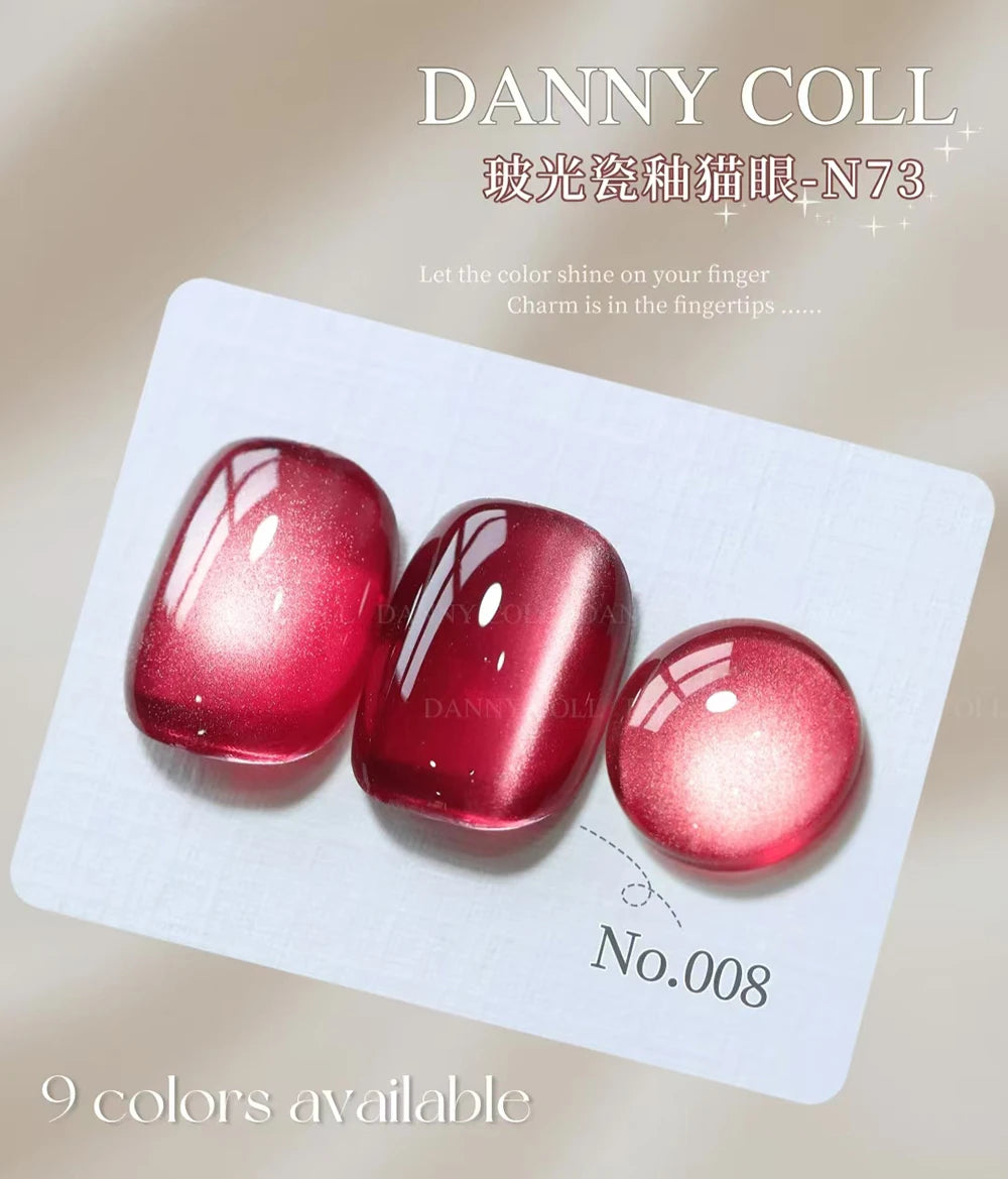 9 Color/Set Crystal Cat Eye Gel Nail Polish Set Semi Permanent UV LED Gel Lacquer Magnetic Cat Eye Gel Varnish For Nail Art 15ml