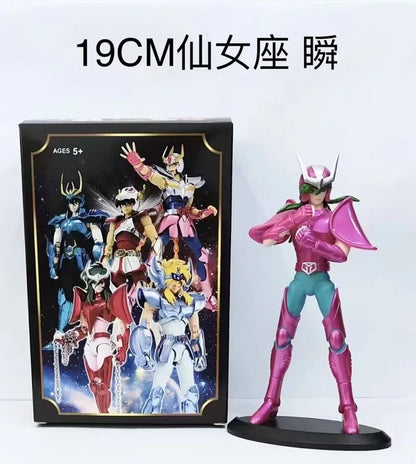 19cm Anime Dark Saint Seiya Figure Phoenix Ikki Hyoga Seiya Shiryu Action Figures Box Figure Collection Decoration Toys Hobbies