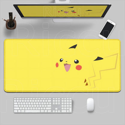 HD 900x400 Rubber Large PC Mousepad Gaming Mouse Pad Accessories Pikachu Slowpoke XXL Desk Keyboard Mat Computer Laptop Mausepad