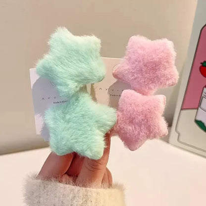 Plush Y2K Star Hair Clip.