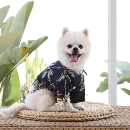 Dog T-Shirts Hawaiian Beach Style Thin Breathable Summer Dog Clothes for Small Dogs Puppy Pet Cat Vest Chihuahua Yorkies Poodle