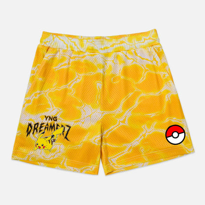 Bandai Pokemon World Periphery Pocket Monster Gym Shorts Adult Kids 3D Printed Shorts Summer Quick-dry Lightweight Beach Shorts