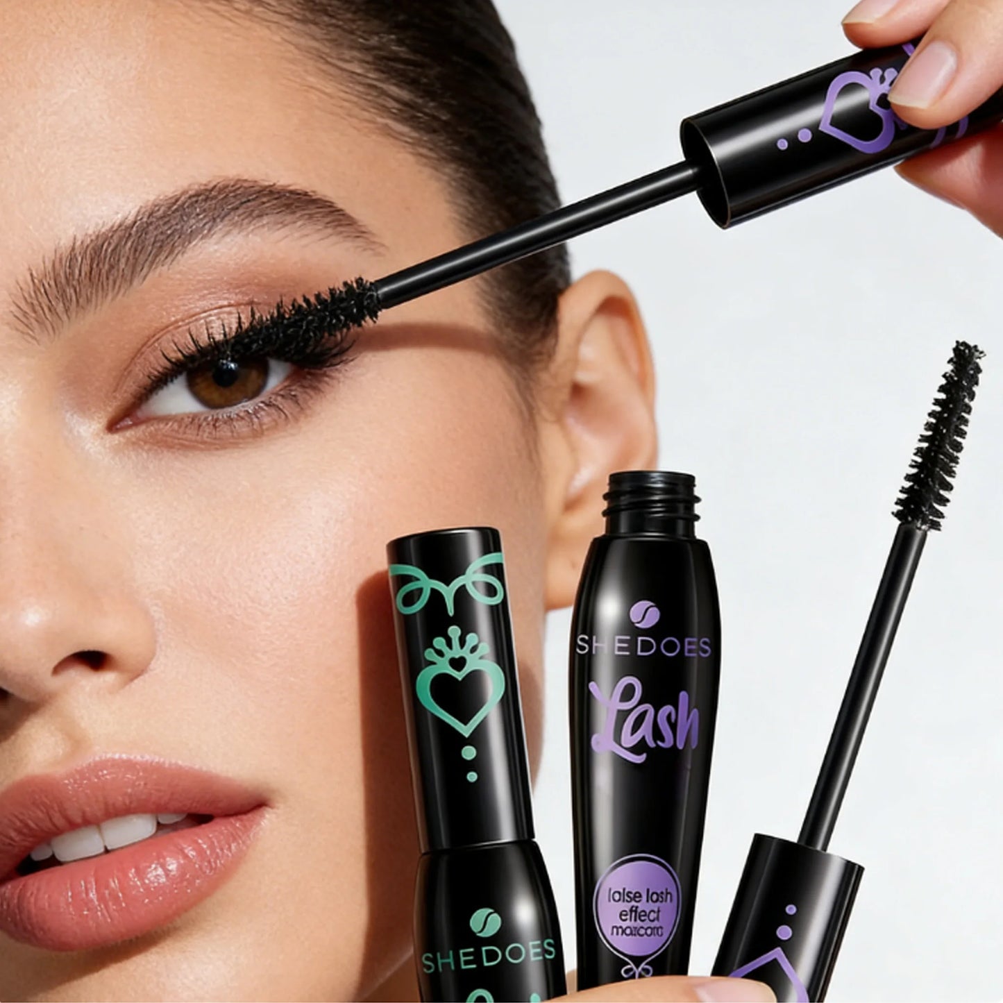 SHEDOES Curling Mascara 3-Pack: Waterproof Lash Lift with Plant Squalane