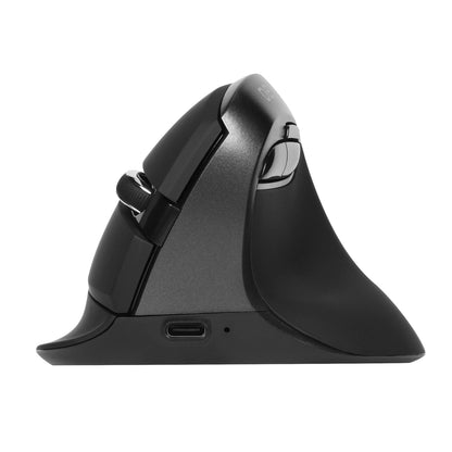 Delux M618 Mini Ergonomic Mouse Gaming Wireless Vertical Mouse Bluetooth 2.4GHz Rechargeable 4000dpi Silent Mice for Office