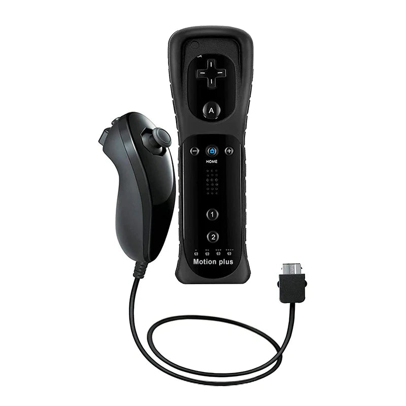 For Nintendo Wii U Joystick 2 in 1 Wireless Remote Gamepad Controller Set Motion Plus Video Games Control Nintendo Wii 1 Pair