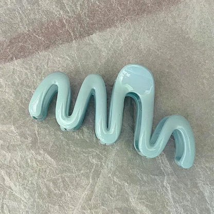 Jelly Wave Hair Claw Clip