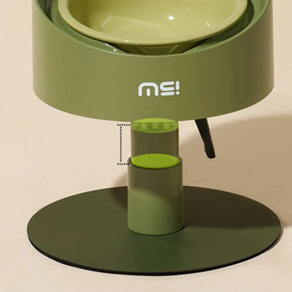 Cat Food Bowl Adjustable Cat Ceramic Bowl Non-Slip Flower Shaped Pet Water Bowl Neck Protection Anti Vomiting Bowl Pet Supplies
