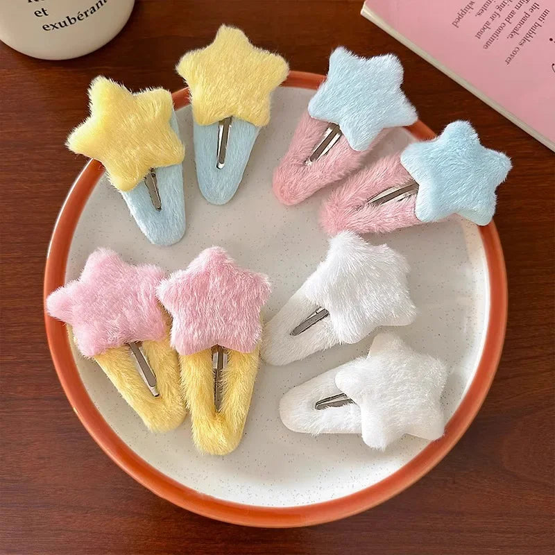 Y2K Star Hair Clips Set.