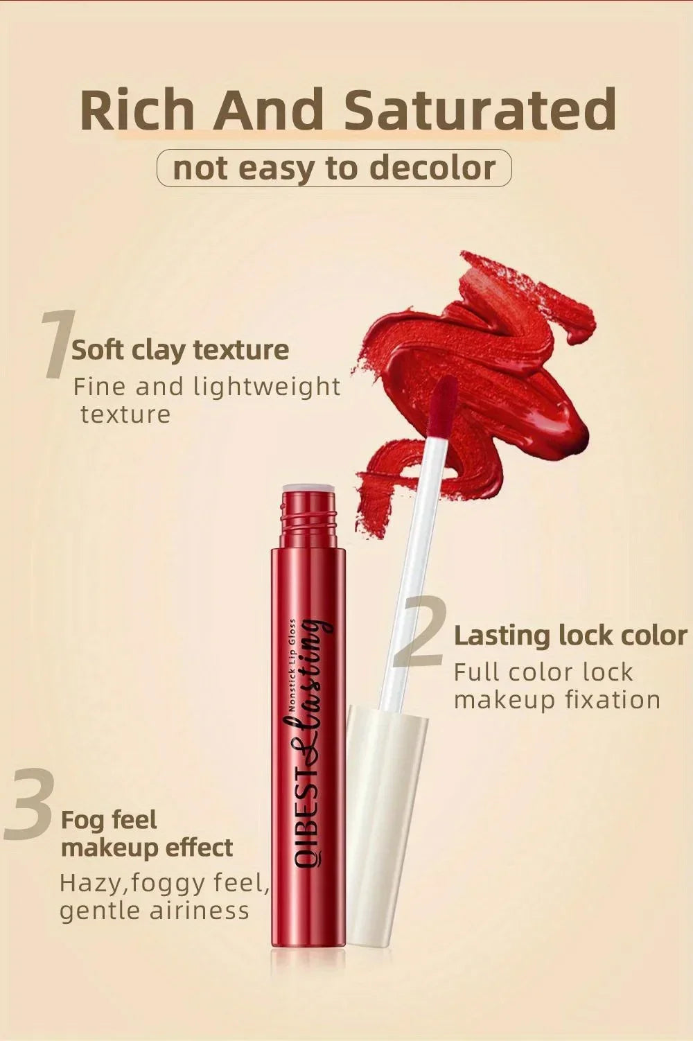 Matte Liquid Lipstick Waterproof Long Lasting Velvet Mate Nude Red Lip Gloss Lint Tube Makeup Cosmetic Lipsticks Lipgloss