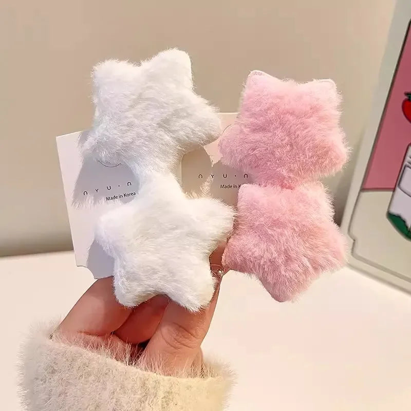 Plush Y2K Star Hair Clip.