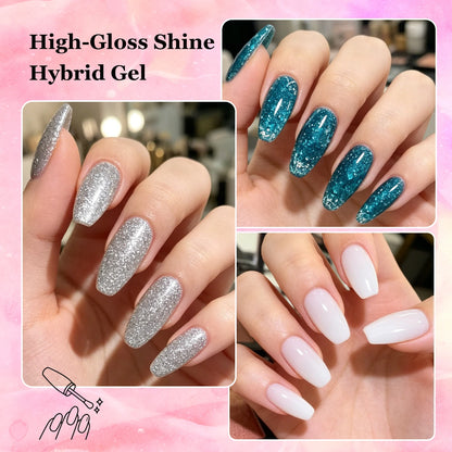 Poly GEL Nail Colors：20 Colors Nail Extension Gel Kit Bright Rainbow Pink Purple Blue Color Collection Poly Gel Nail Kit