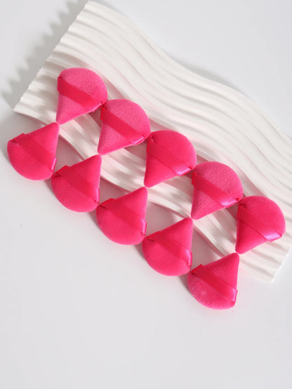 Mini Triangular Powder Puff 40-80Pcs, Apply Loose Powder by Gently Pressing It onto the Face to Achieve a Setting Effect