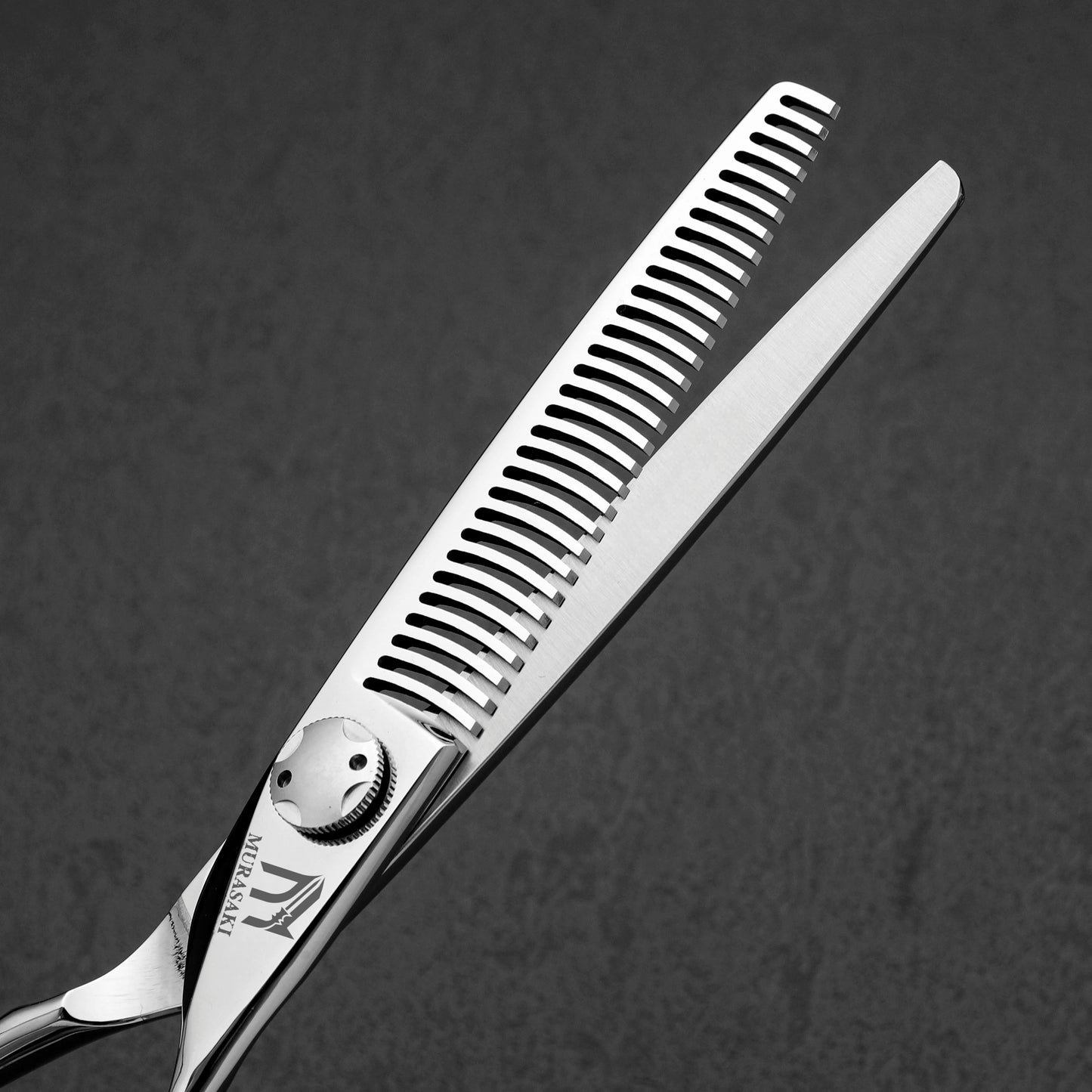 MURASAKI 6.0 inchhair thinning scissors，Professional Barber Accessories，Made by Hitachi 440C Steel，High-end Hair Cutting Tools
