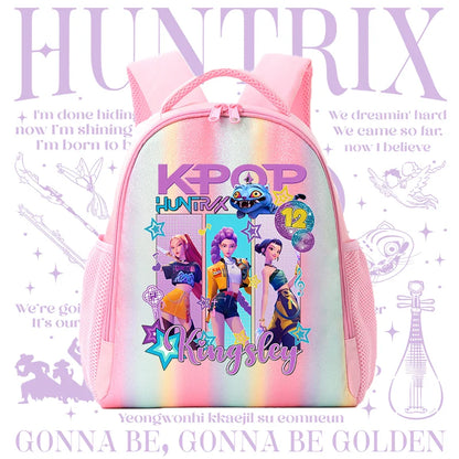 Backpack Rainbow Colors Student Backpackg KPOP Anime Tiger Schoolbag Holiday Gifts