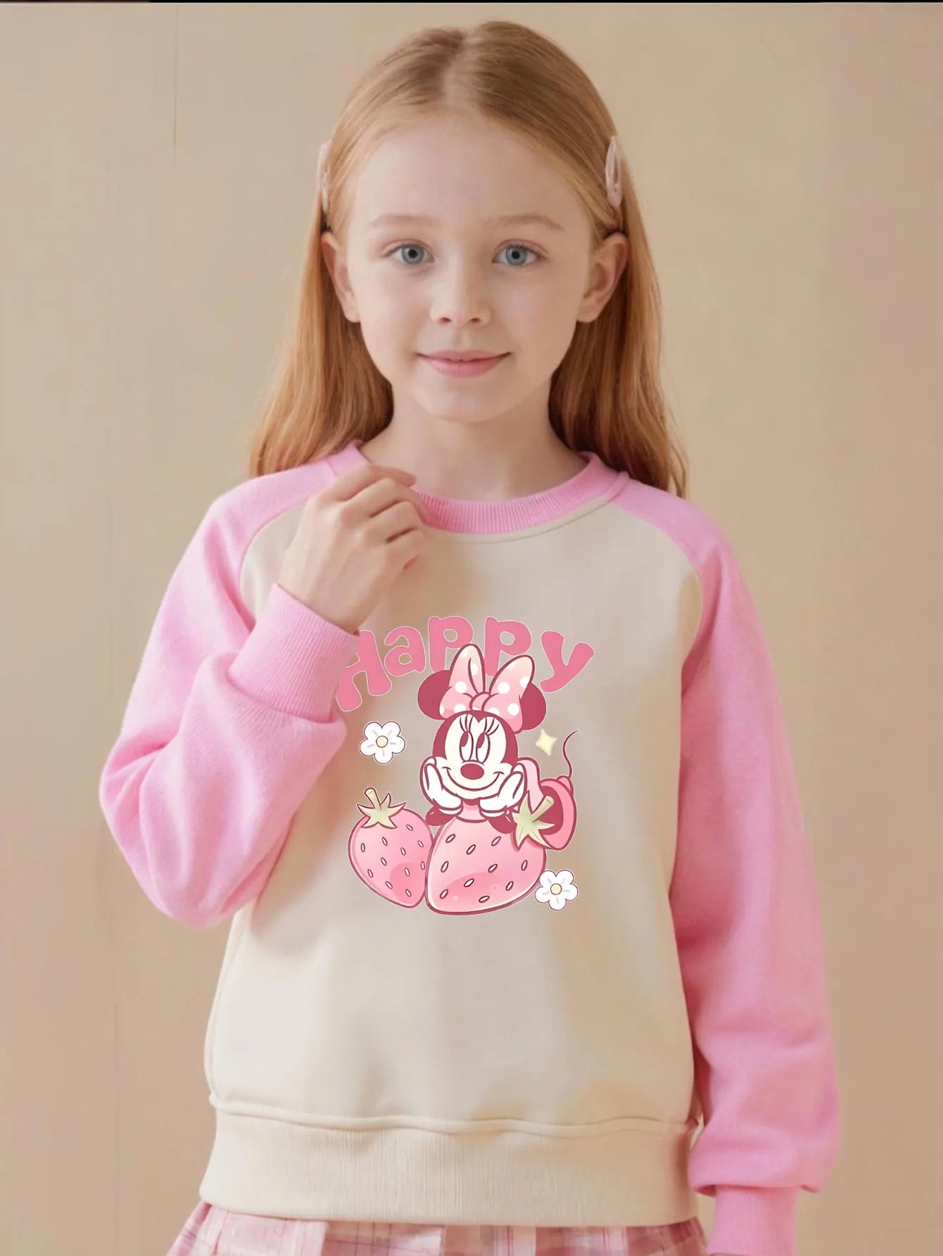 Baby Girls Casual Sweatshirts Spring Autumn New Style Children Fashion O Neck Spliced Long Sleeved Hoodies Kids Pullover Tops