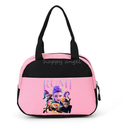 New Lunch Bags KPop Demon Hunters Print Women Men Large Capacity Picnic Drink Thermal Bag Portable Outdoor Food Lunch Handbags