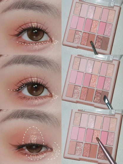 18 Color Pearl Matte Palette