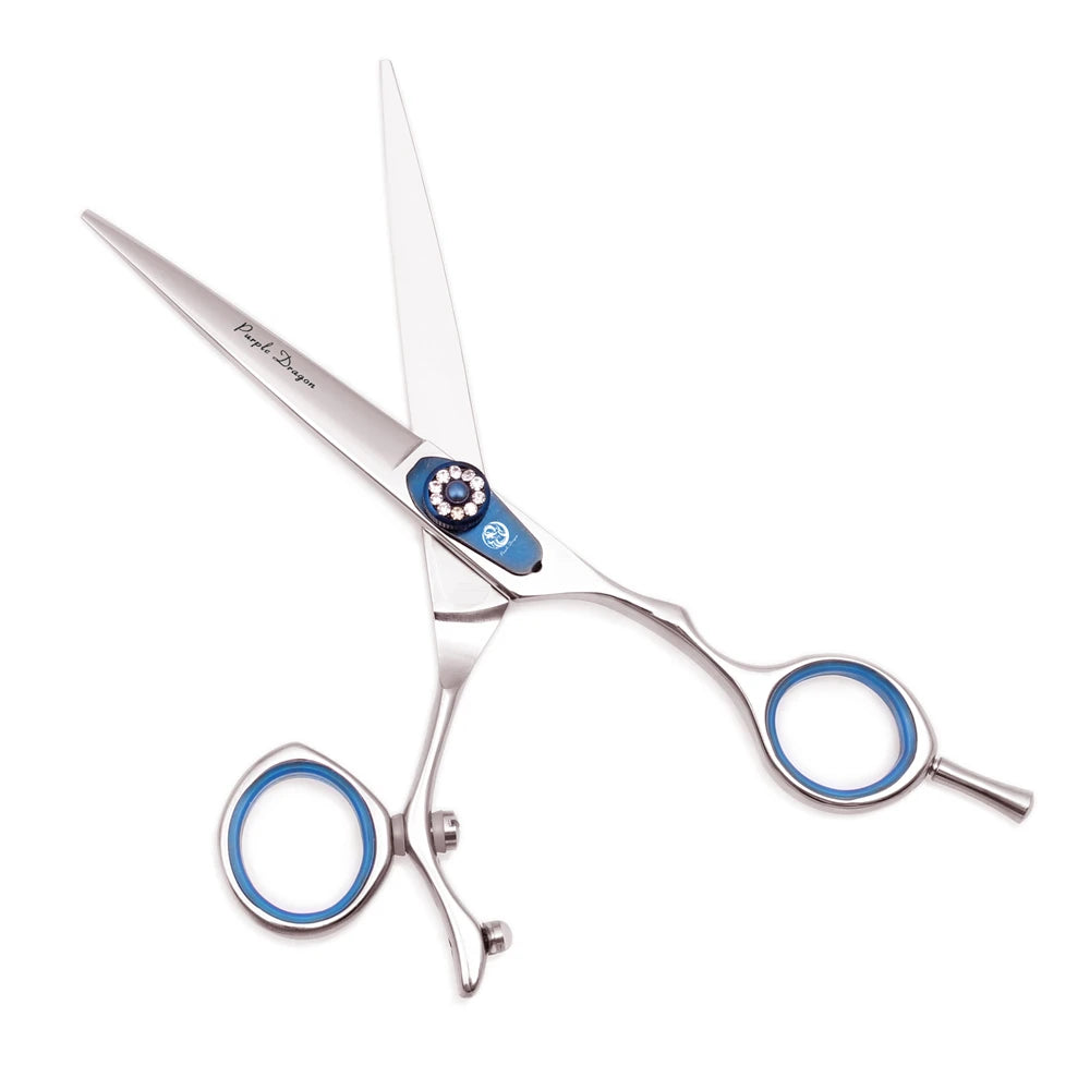 Professional Hairdressing Scissors 5.5" 6" Purple Dragon JP 440C Swivel Thumb Hair Cutting Scissors Barber Thinning Shears Z9019