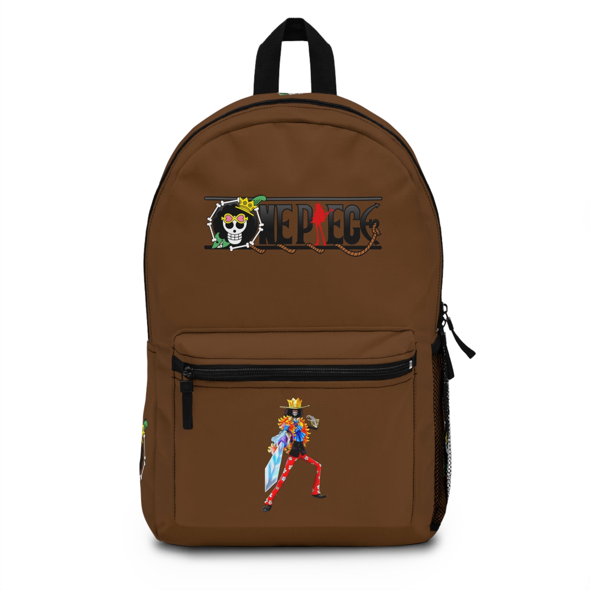 One Piece Anime Backpack Brown - Front View - Dobermen